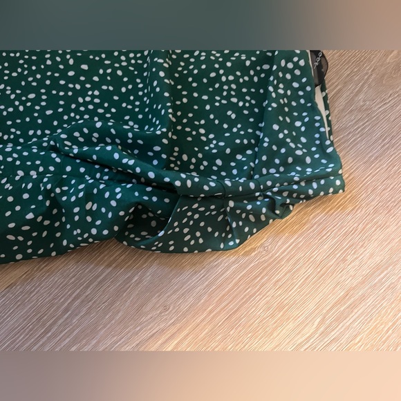 Code x Mode green polka dot skirt satin - Picture 6 of 8